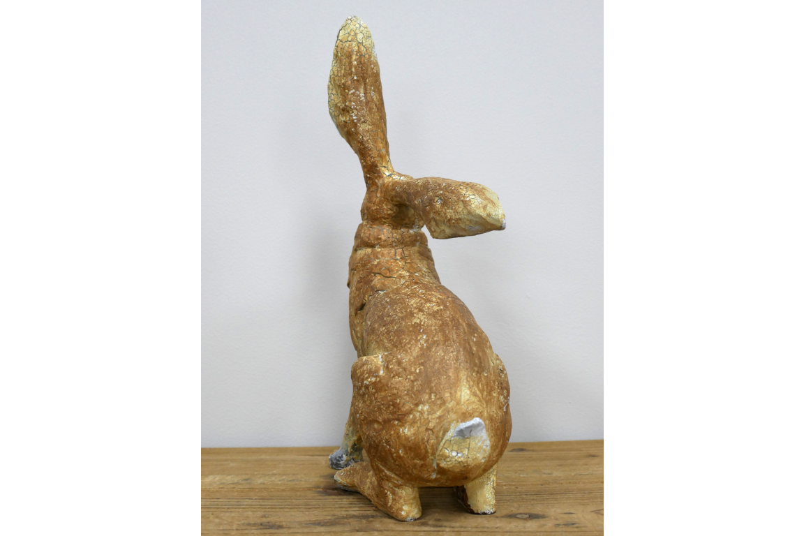 Sitting Hare Sculpture – Delightful Resin Hare Ornament | Sign of the times Stoke