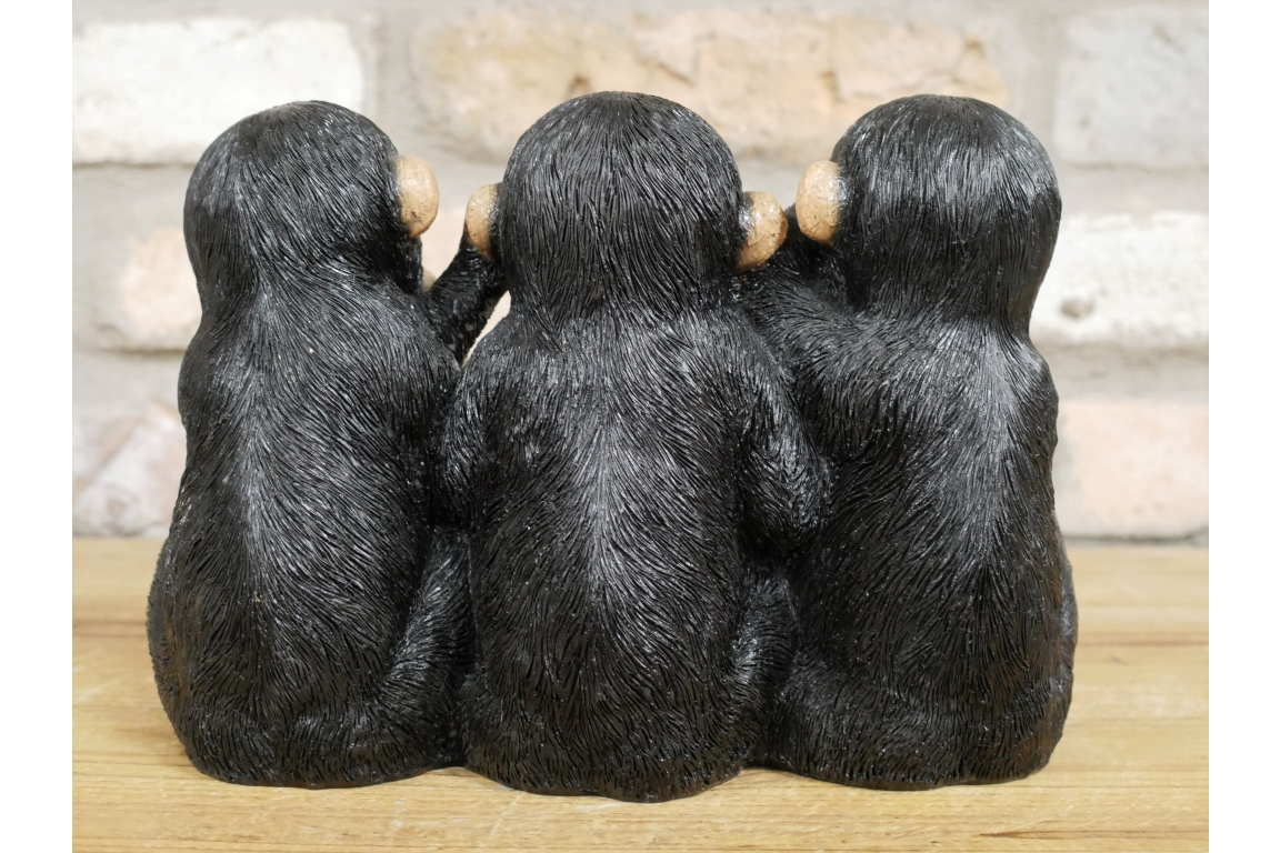 Three Monkeys – Hear No, See No, Speak No Evil Ornament | Sign of the times Stoke