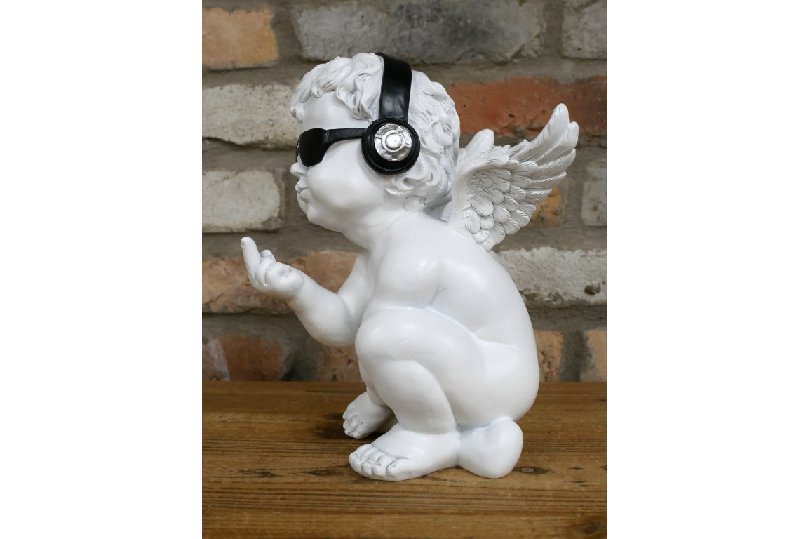 Up Yours Cherub – Cheeky Resin Cherub Statue | Sign of the times Stoke