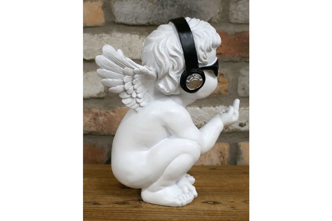 Up Yours Cherub – Cheeky Resin Cherub Statue | Sign of the times Stoke