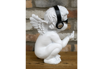 Up Yours Cherub – Cheeky Resin Cherub Statue | Sign of the times Stoke