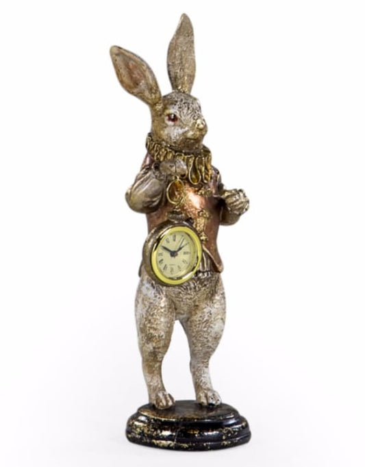 The White Rabbit Standing Clock Figure – Whimsical Timepiece Decor | Sign of the times Stoke