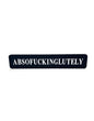 “Absof**inglutely” Wall Sign – Bold Black & Silver Statement Décor | Sign of the times Stoke