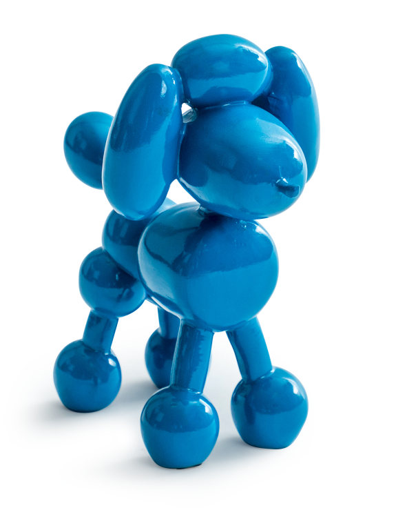Decorative Blue Balloon Poodle – Modern Dog Sculpture | Sign of the times Stoke