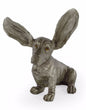 Silver Surprised Basset – Decorative Basset Hound Dog Figure | Sign of the times Stoke