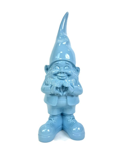 Medium Bright Blue "Heart Hands" Gnome Figure – Whimsical and Loving Decor | Sign of the times Stoke