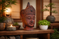 Buddha Head Sculpture – Zen Inspired Decorative Ornament | Sign of the times Stoke
