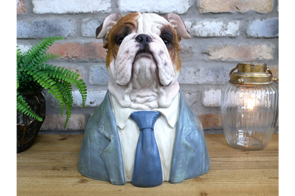 Large Bulldog Bust – Bold & Distinguished Dog Sculpture | Sign of the times Stoke