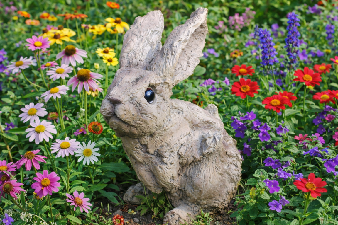 Wood Effect Bunny - Charming Resin Figurine | Sign of the times Stoke