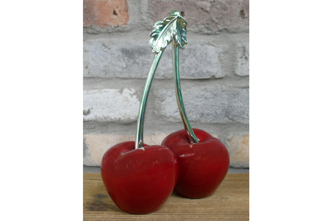 Decorative Cherry Sculpture – Bold Fruit-Inspired Ornament | Sign of the times Stoke