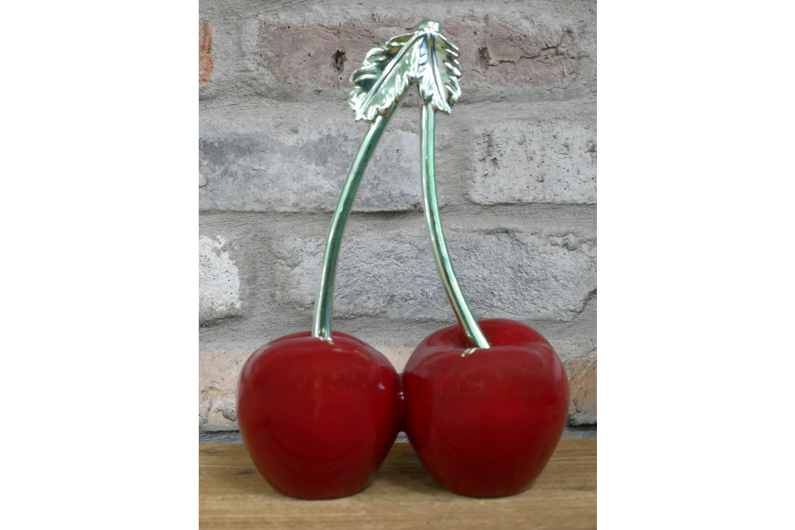 Decorative Cherry Sculpture – Bold Fruit-Inspired Ornament | Sign of the times Stoke