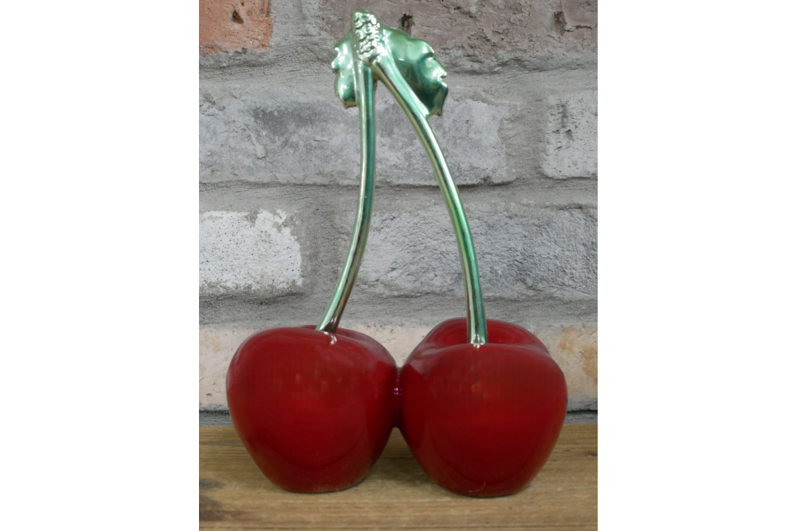 Decorative Cherry Sculpture – Bold Fruit-Inspired Ornament | Sign of the times Stoke