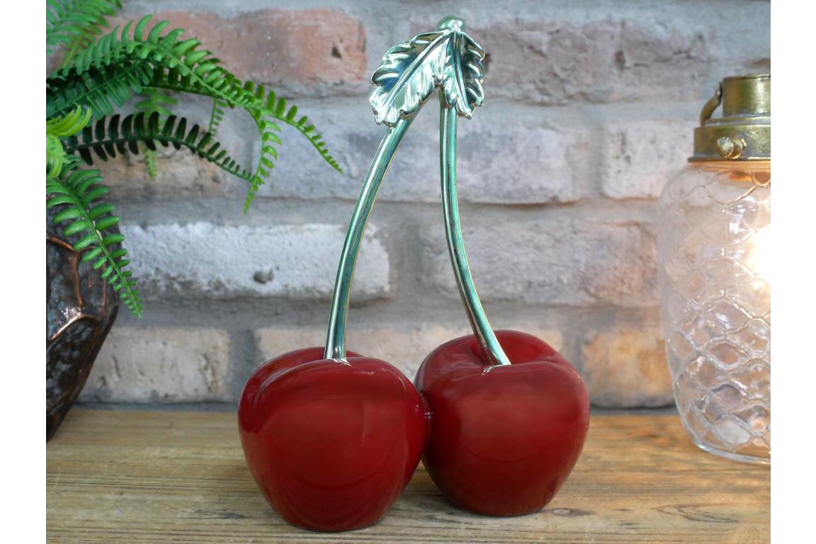 Decorative Cherry Sculpture – Bold Fruit-Inspired Ornament | Sign of the times Stoke