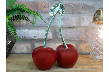 Decorative Cherry Sculpture – Bold Fruit-Inspired Ornament | Sign of the times Stoke