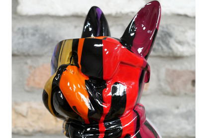 Multi-Colour Dog with Sunglasses – Funky Decorative Dog Sculpture | Sign of the times Stoke