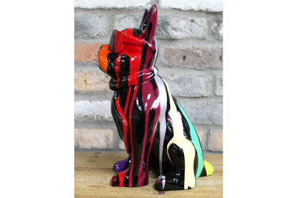 Multi-Colour Dog with Sunglasses – Funky Decorative Dog Sculpture | Sign of the times Stoke