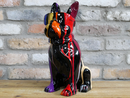 Multi-Colour Dog with Sunglasses – Funky Decorative Dog Sculpture | Sign of the times Stoke