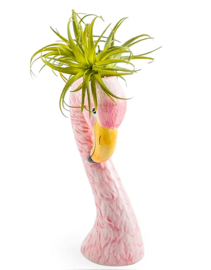 Small Ceramic Pink Flamingo Head Vase – Quirky Tropical Décor | Sign of the times Stoke