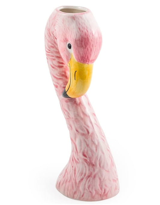 Small Ceramic Pink Flamingo Head Vase – Quirky Tropical Décor | Sign of the times Stoke