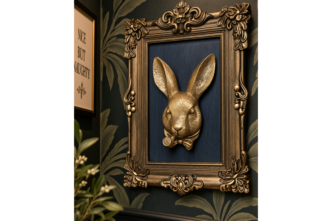 Rabbit in Frame – Decorative Framed Rabbit Wall Art | Sign of the times Stoke