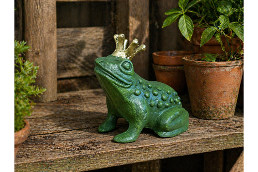 Cast Iron Frog – Rustic Decorative Garden Ornament | Sign of the times Stoke