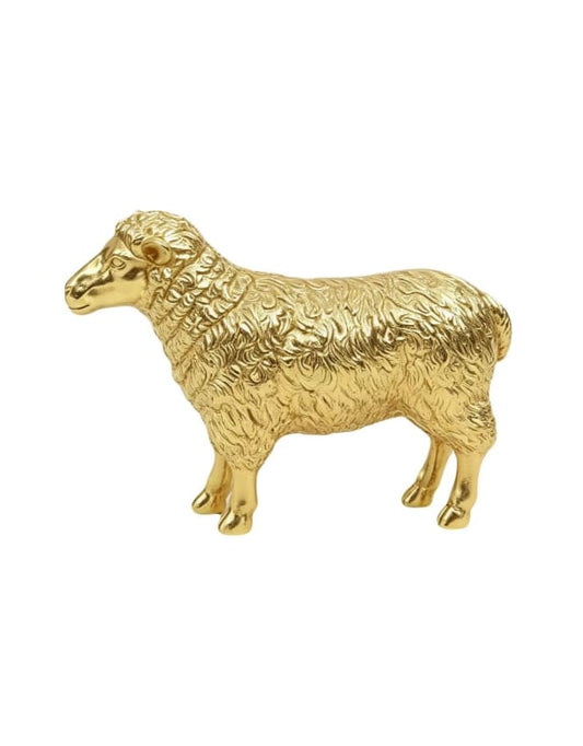 Medium Gold Sheep Figure – Decorative Statement Animal Ornament | Sign of the times Stoke