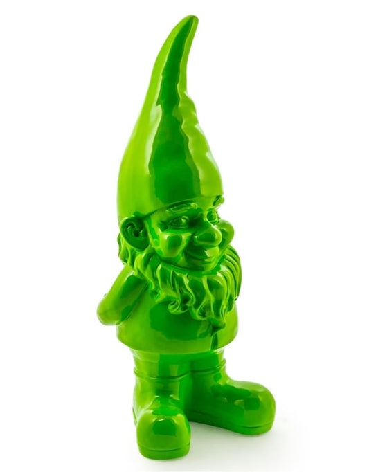 Large Bright Green Standing Gnome – Bold Garden & Home Ornament | Sign of the times Stoke