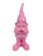 Medium Bright Pink "Heart Hands" Gnome Figure – Whimsical and Loving Decor | Sign of the times Stoke