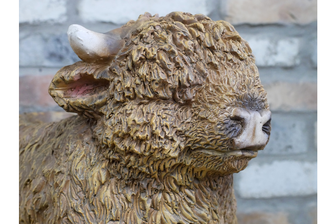 Highland Cow Planter – Rustic Animal Plant Pot | Sign of the times Stoke