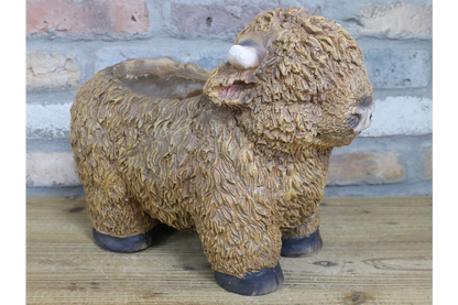 Highland Cow Planter – Rustic Animal Plant Pot | Sign of the times Stoke