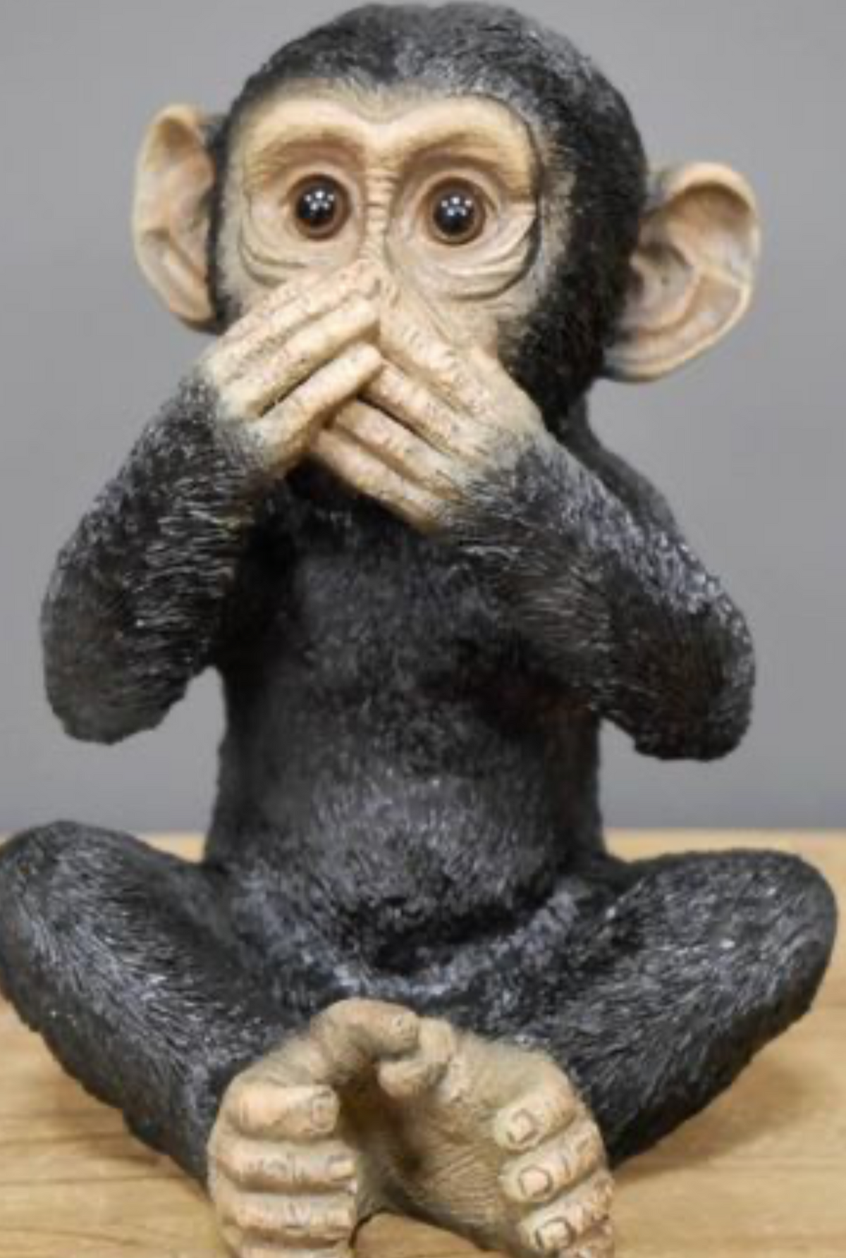 Set of 3 Monkeys - Hear No Evil, See No Evil, Speak No Evil - Adorable Resin Figurines | Sign of the times Stoke