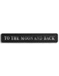 Black & Silver “To The Moon & Back” Wall Sign – Inspirational Statement Décor | Sign of the times Stoke