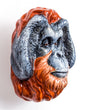 Hand Painted Ceramic Orangutan Head Wall Sconce Vase – Artistic Wall Déco | Sign of the times Stoke