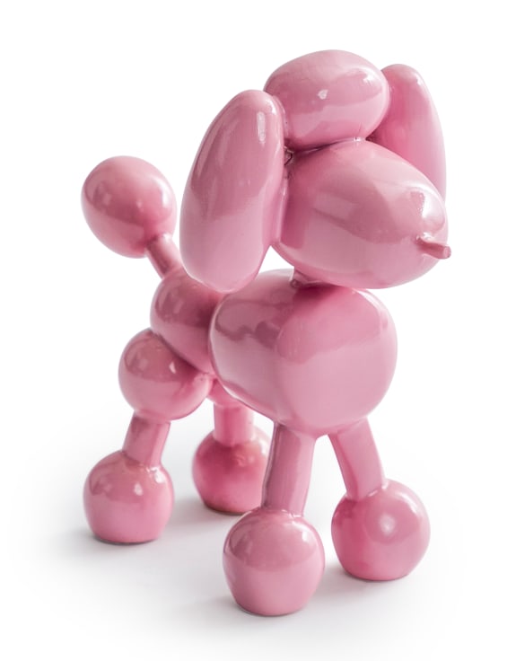 Decorative Pink Balloon Poodle – Playful Modern Dog Sculpture | Sign of the times Stoke