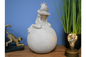 Queen Frog on Ball Sculpture - Resin Frog with Concrete Finish | Sign of the times Stoke