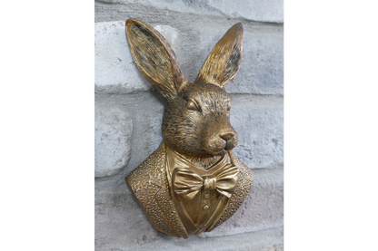 Rabbit Wall Decoration – Compact Animal Wall Sculpture | Sign of the times Stoke