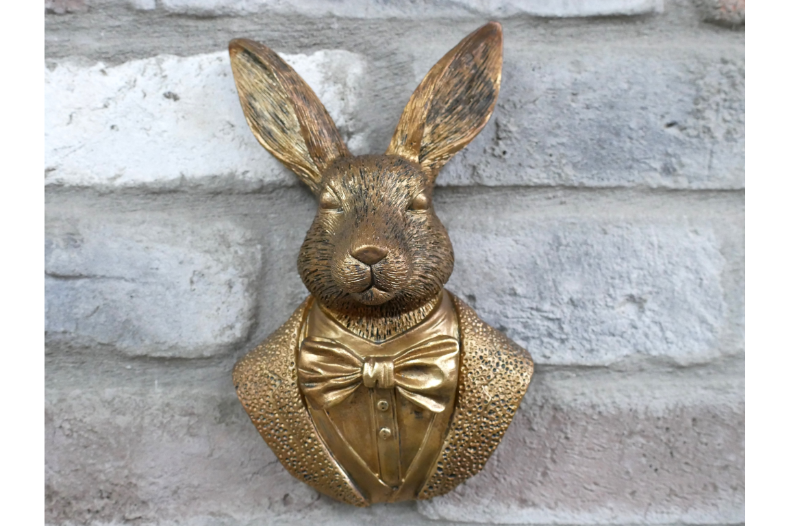 Rabbit Wall Decoration – Compact Animal Wall Sculpture | Sign of the times Stoke
