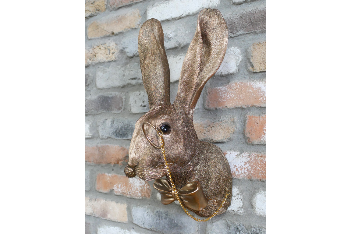 Rabbit Head Wall Decoration – Statement Animal Wall Sculpture | Sign of the times Stoke