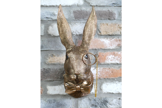 Rabbit Head Wall Decoration – Statement Animal Wall Sculpture | Sign of the times Stoke