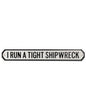 Antiqued Wooden "Shipwreck" Sign – Rustic Nautical Wall Decor | Sign of the times Stoke