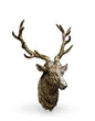 Silver Stag Head Wall Sculpture - Elegant Resin Wall Mount | Sign of the times Stoke