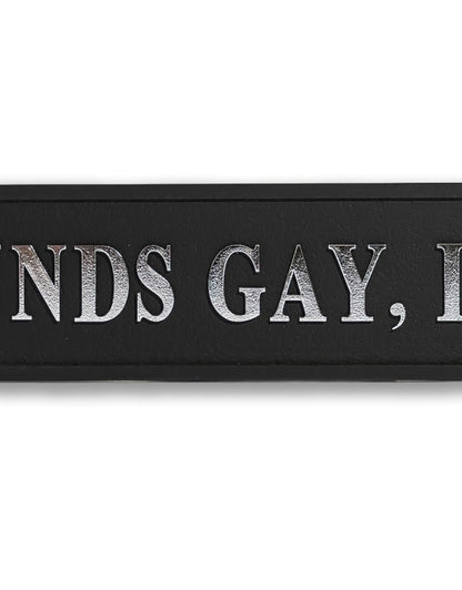Black & Silver “Sounds Gay, I’m In” Wall Sign – Bold Statement Décor | Sign of the times Stoke