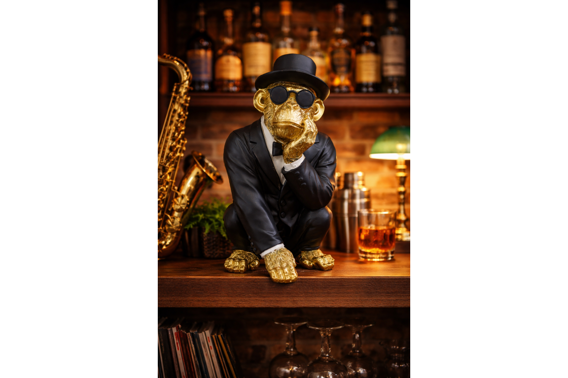Monkey in a Suit – Quirky Decorative Sculpture | Sign of the times Stoke