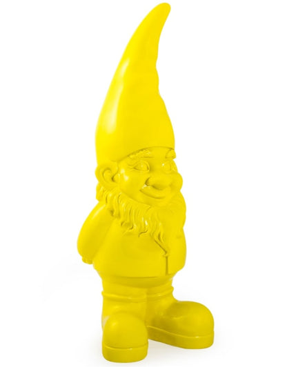 Giant Yellow Standing Gnome Figure - Joyful Garden or Home Decor | Sign of the times Stoke