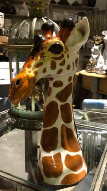 Ceramic Giraffe Vase - Charming Giraffe Design for Unique Decor | Sign of the times Stoke